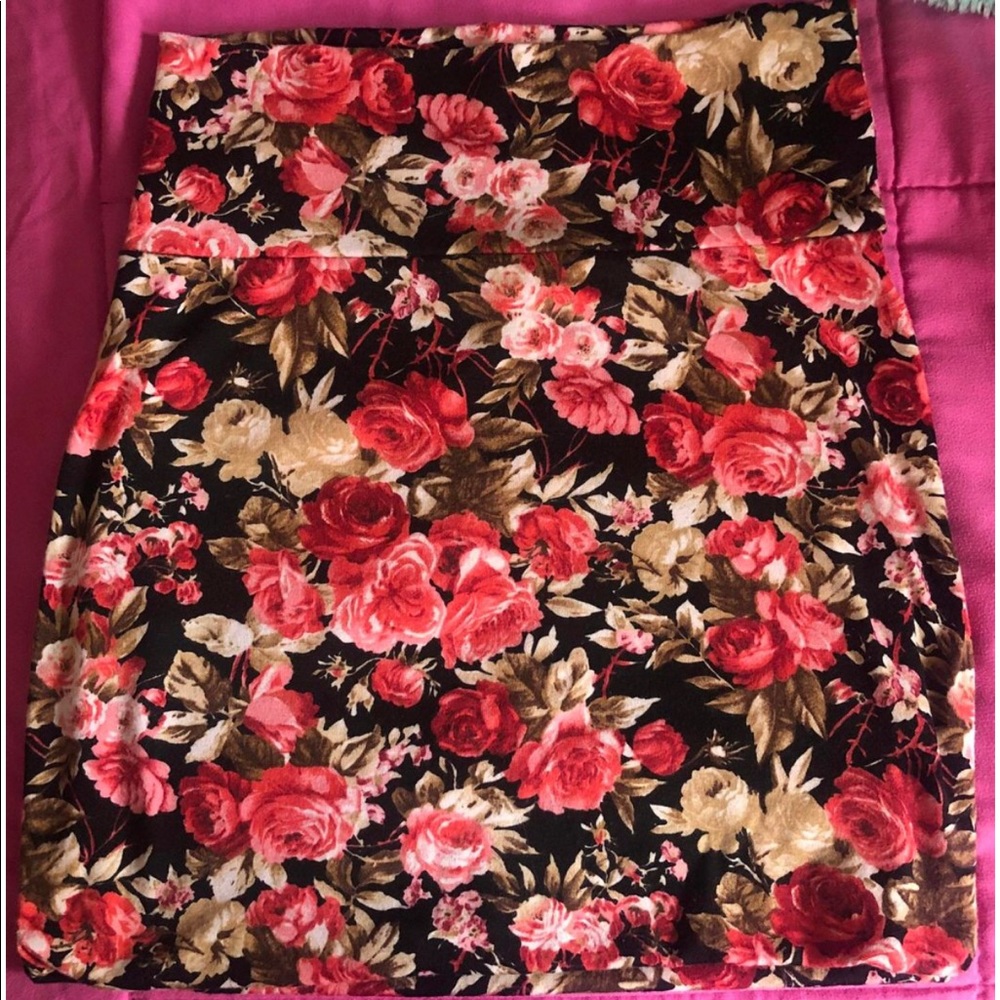Flower skirt.